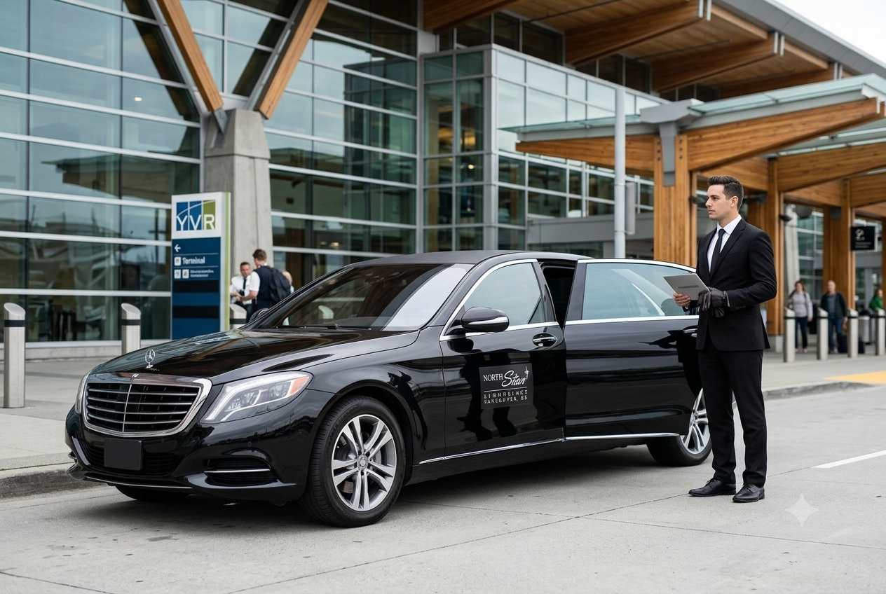 YVR airport transportation with private limousine in Vancouver